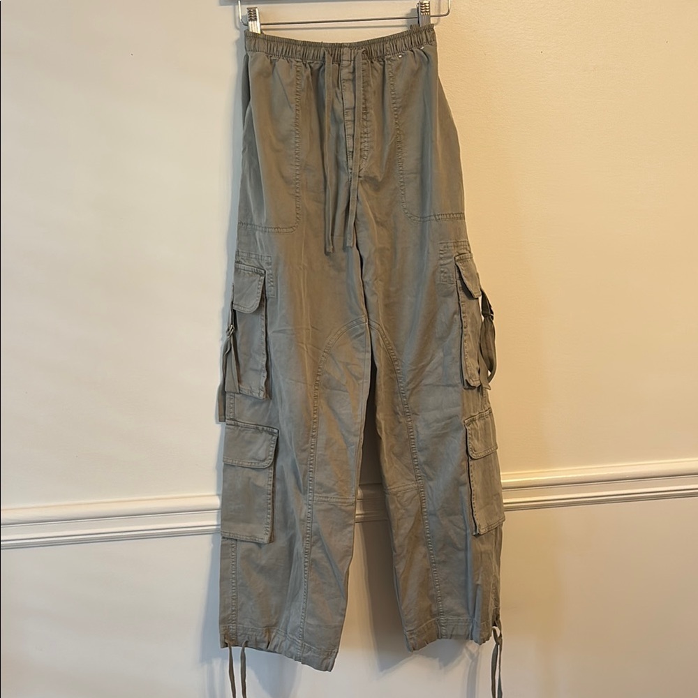 Abercrombie Army Green baggy cargo pants